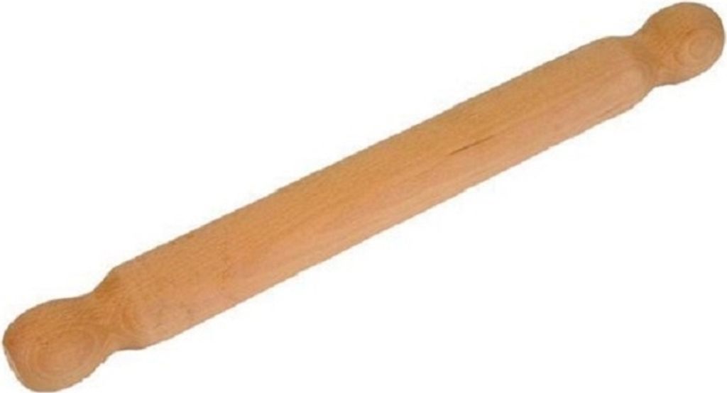 Nudelholz - Teigrolle, Buchenholz, Länge 28,5 cm Produktbild 