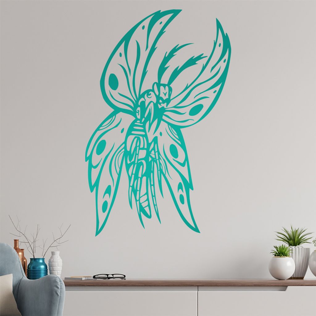 Killer Motte Wandtattoo in 6 Größen - Wandaufkleber Wall Sticker - Dekoration, Küche, Wohnzimmer, Schlafzimmer, Badezimmer