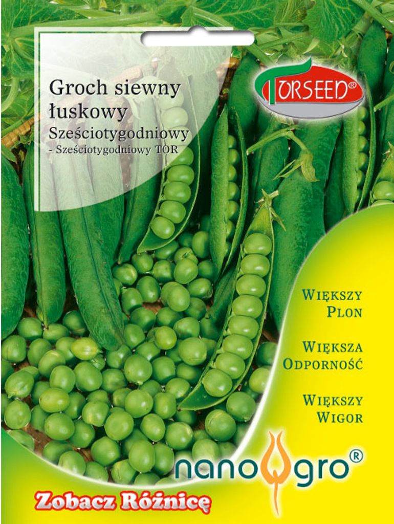 Sechs Wochen alte Erbsensamen NANO- Torseed