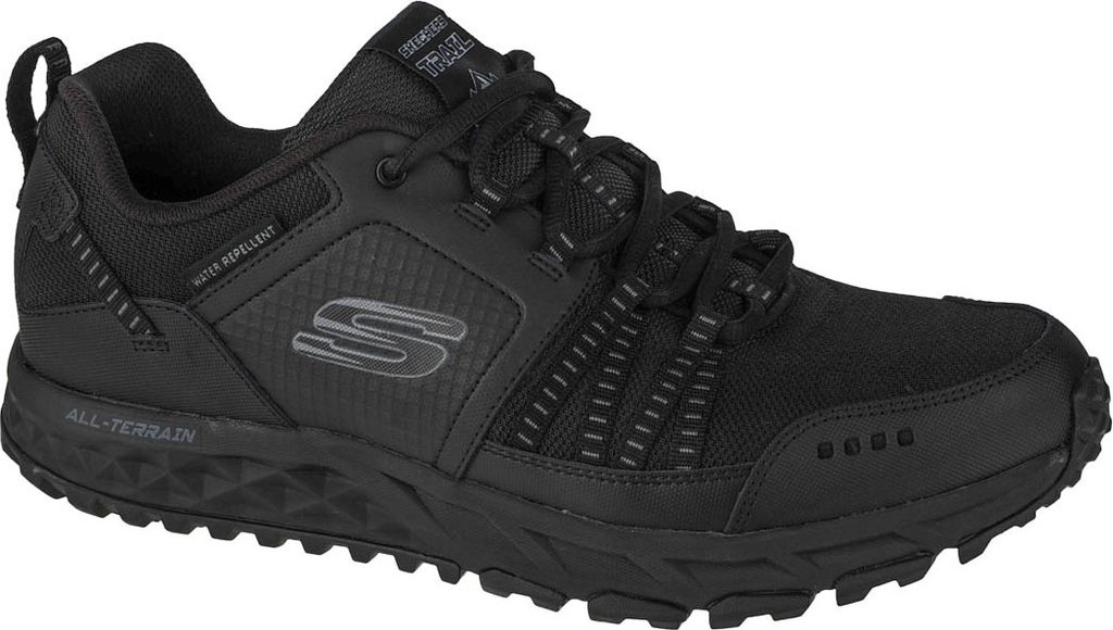 Skechers Escape Plan sportlicher Schnürer Schwarz Produktbild 