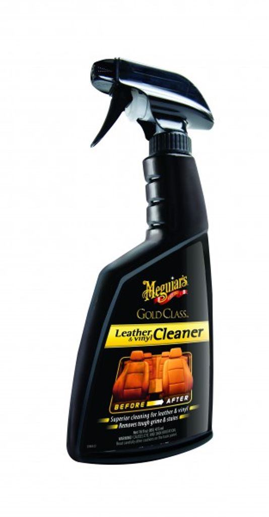 Meguiar's G18516EU Gold Class Leather und Vinyl Reiniger Lederreiniger, 473ml