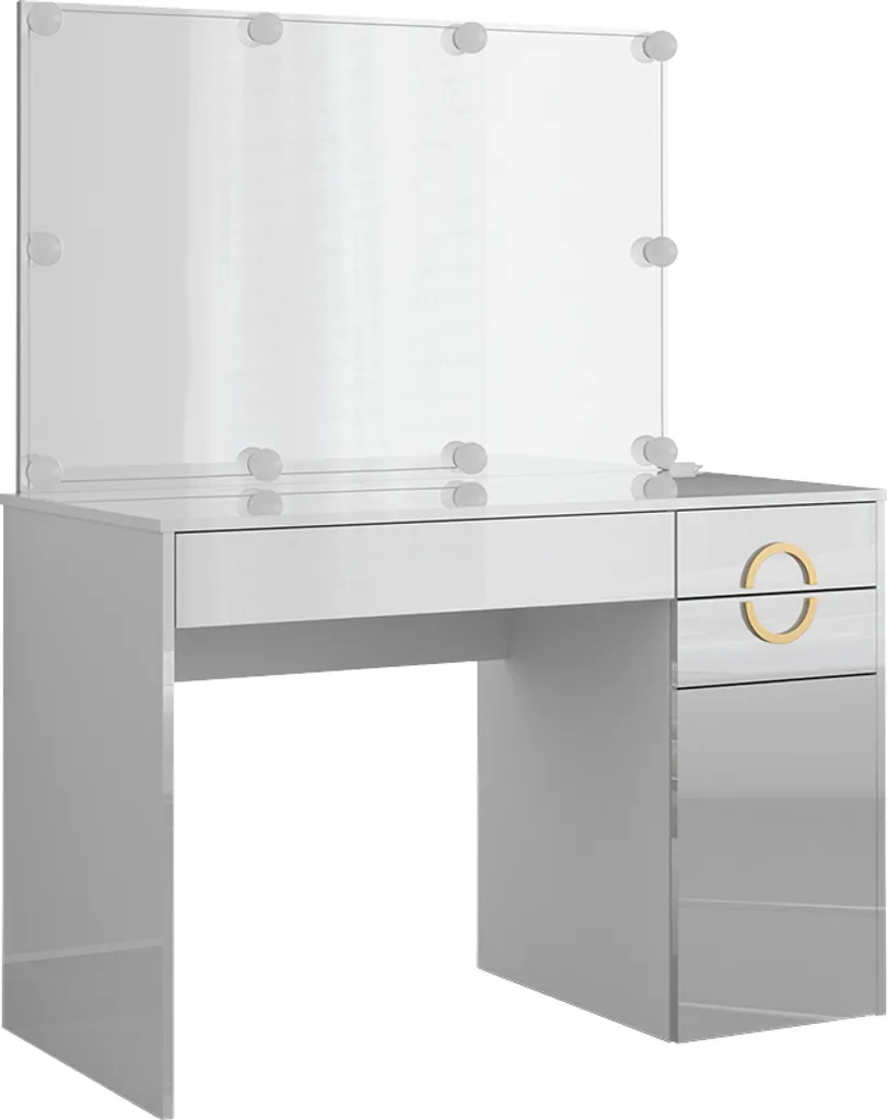 Vicco Adela Coiffeuse Blanche 115cm avec LED Modèle 40858 pour Chambre