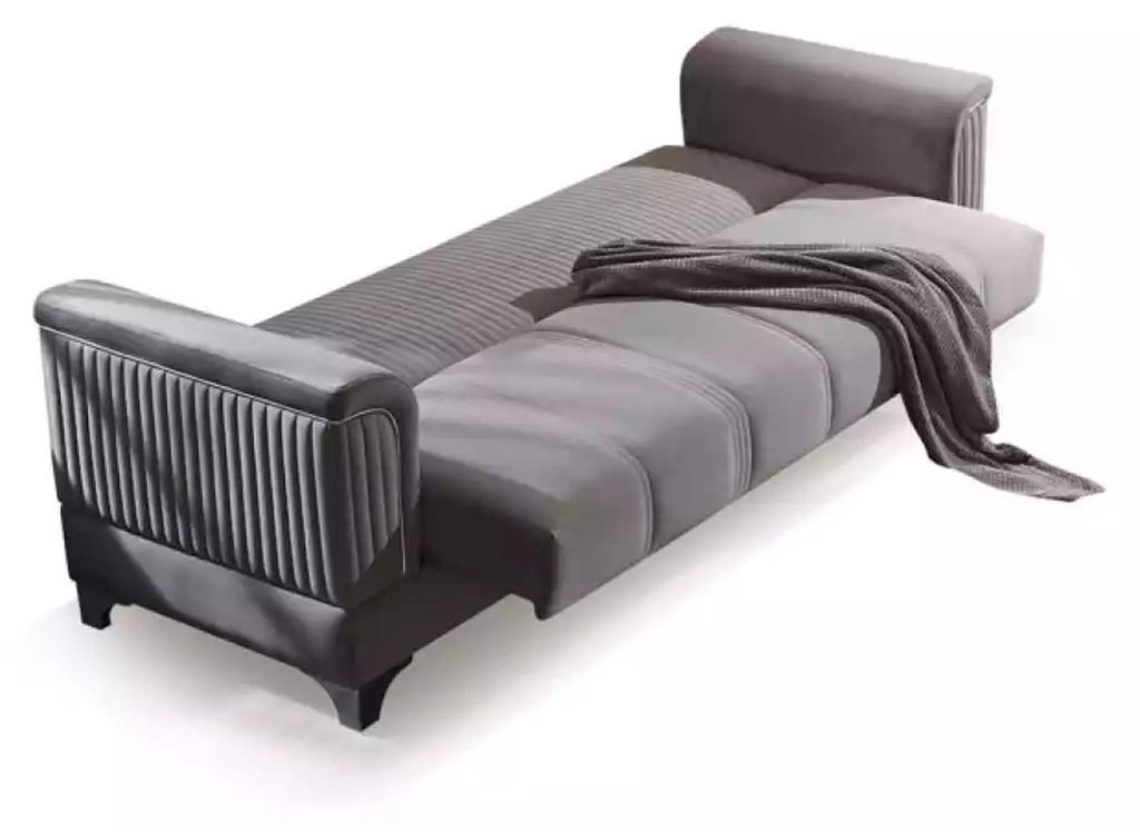 Graues Sofa Luxus 3-Sitzer Couch Wohnzimmer Möbel Polster Couchen Sofas