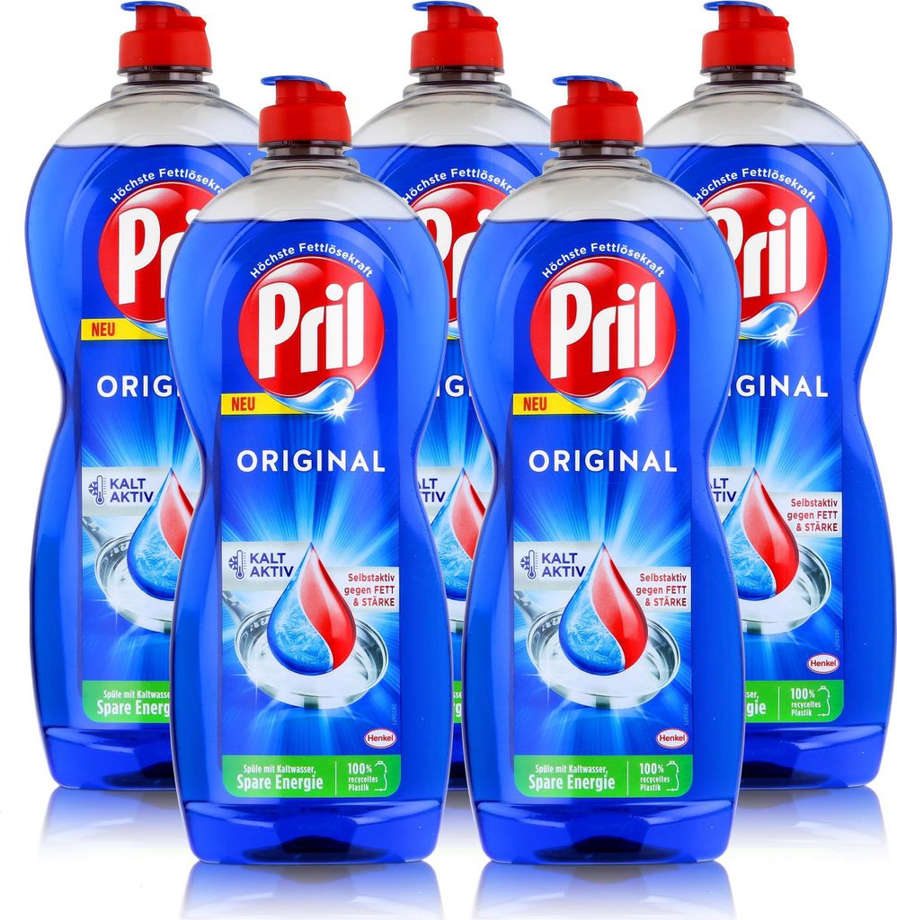 Pril Spülmittel Original 675ml - Hohe Fettlösekraft (5er Produktbild 