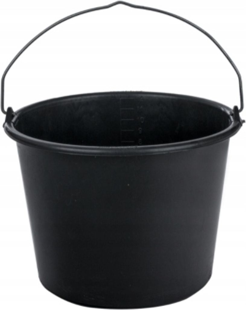 Stavebné vedro GRIPLINE D 20l čierne Ku. Obrázok produktu 