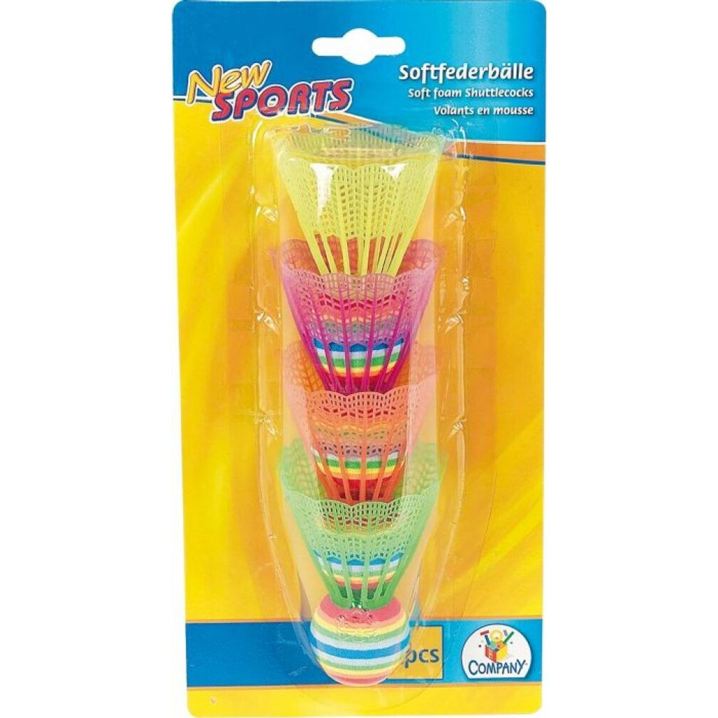 New Sports Soft-Federbälle bunt 4er Set, 1Stück Produktbild 