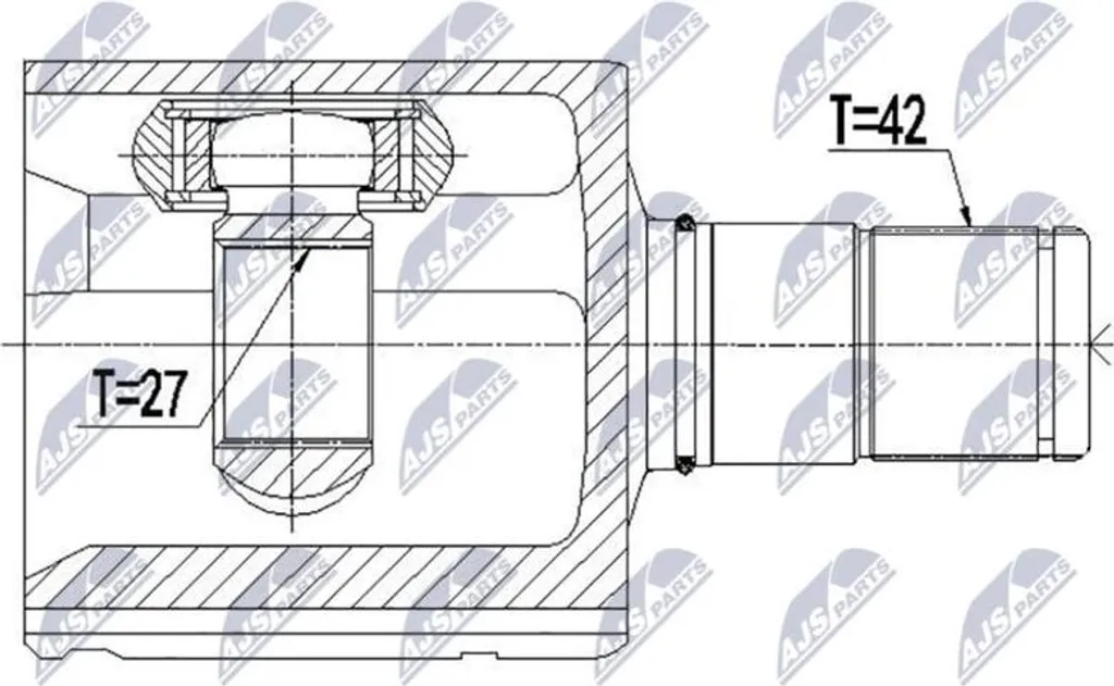 Kit de joints arbre de transmission NTY NPW-VW-062 pour Crafter OE 2N0407245