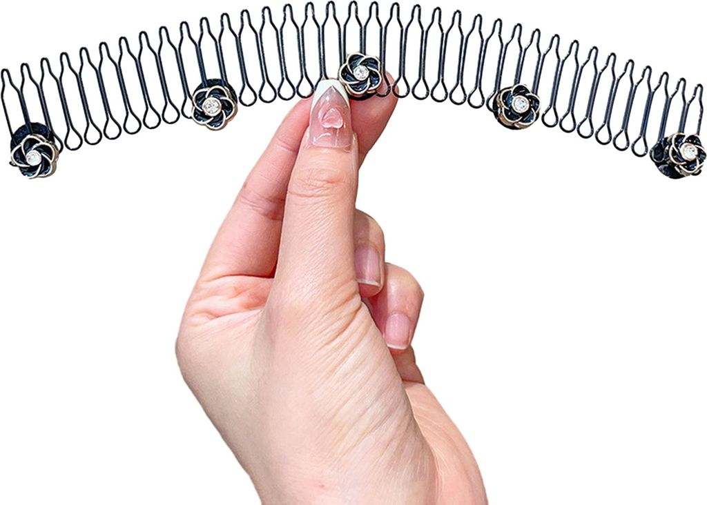 U-förmiger Haarfixierer, gewellter Kamm, U-Pin-Haarspange, Haarkamm aus Metalldraht, Mini-Ponyhalter, Styling-Tool, unsichtbarer Frisuren-Haarschm...