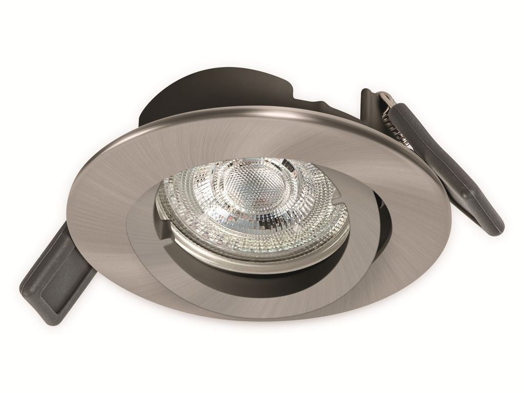 LEDVANCE Spotlight: für Decke, GU10, RECESS DOWNLIGHT TWISTLOCK GU10 / 4,30 W, 220...240 V, Ausstrahlungswinkel: 36, Warm weiß, 2700 K, Gehäusem...