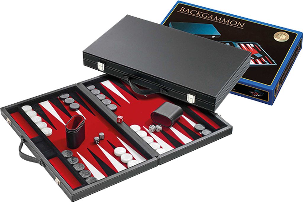 Philos Backgammon czerwony średni 38x23,5cm Zdjęcie produktu 