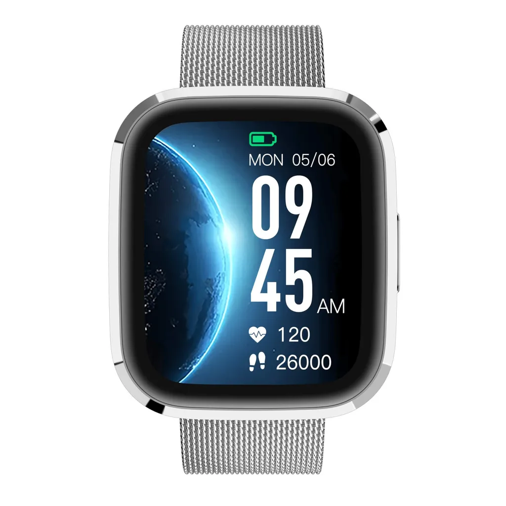 Smartwatch GRC Style Acier Argent Écran Tactile Appel SMS IP68 - 2