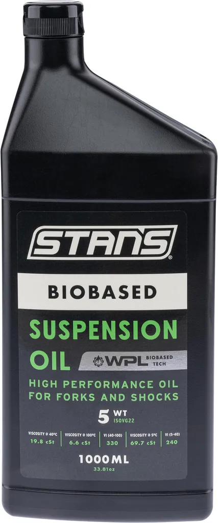 Huile Suspension 5wt Stans No Tubes Biobased 1L - Fini les Frictions