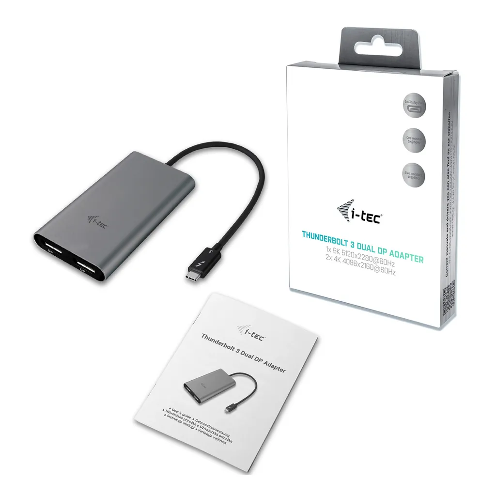 i-tec Dual DisplayPort Video Adapter - Adaptateur USB-C vers 2x DP 4K