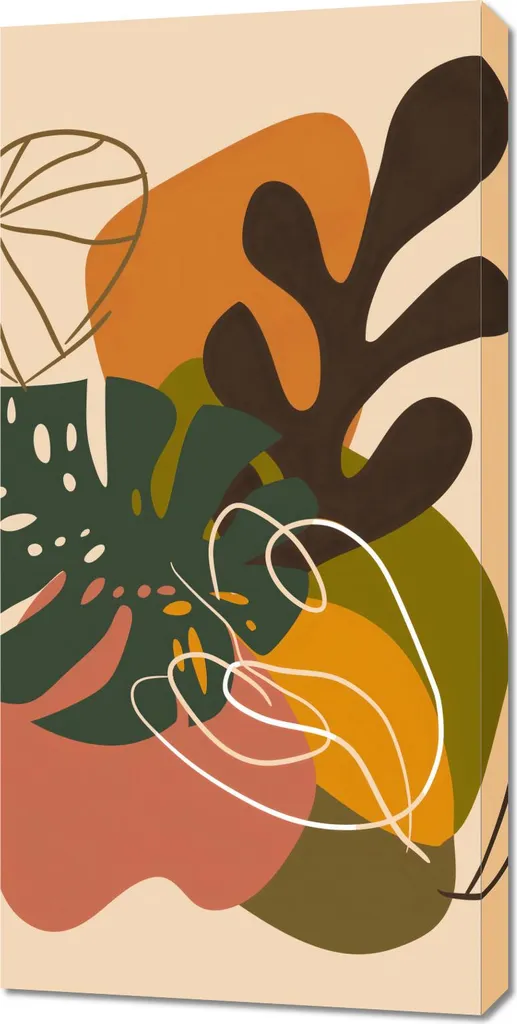 Tableau 50 x 100 cm Composition forestière - Décoration Murale Nature