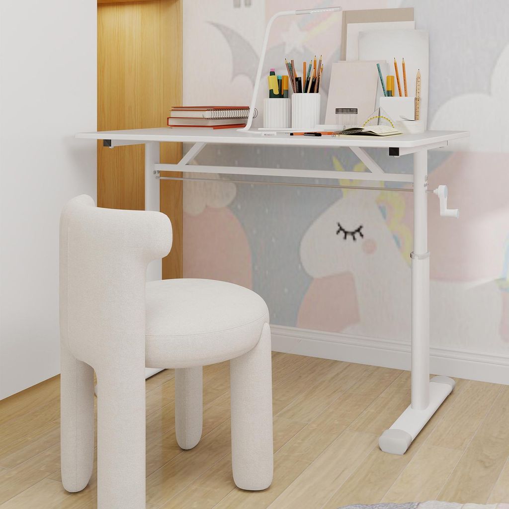 Sweiko Adjustable Study Desk for Kids & Adults – Height-Adjustable, Multi-Purpose Home/Office Desk, Compact Design