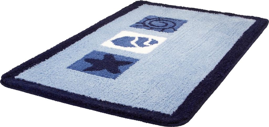 Kleine Wolke Badteppich BEACH Azur 55 x 65 cm Produktbild 