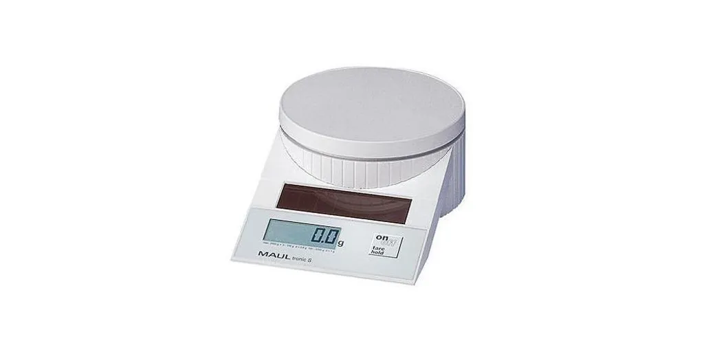 Pèse-lettre solaire MAULtronic S 2 kg blanc à pesée ultra précise