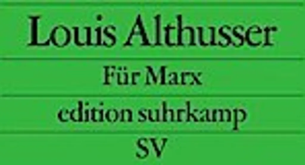 Livre de Philosophie Für Marx - Essai Théorique de Louis Althusser