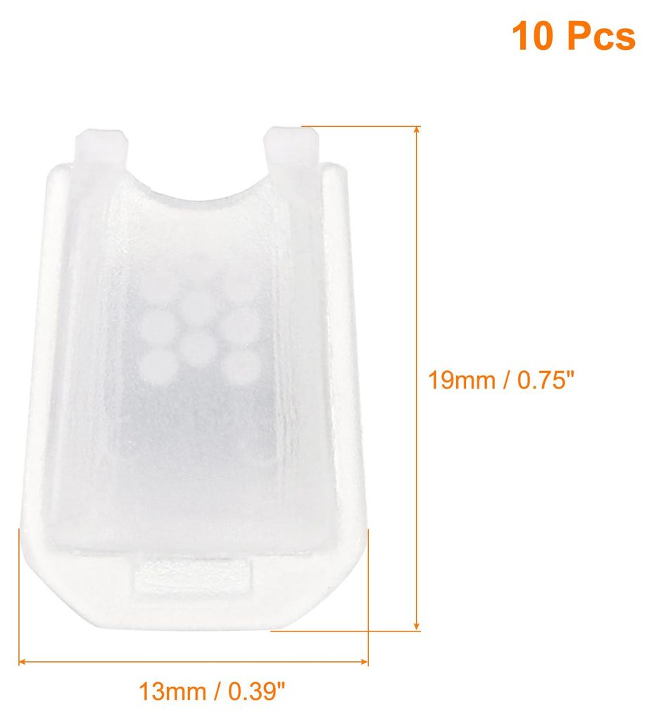 10 Stš¹ck Kordelenden, Nylon Rei?verschluss-Zugbandstopper, Kordelstopper fš¹r Rucks?cke, Sneaker, Jacken, Schuhe (19x13mm, Transparent)