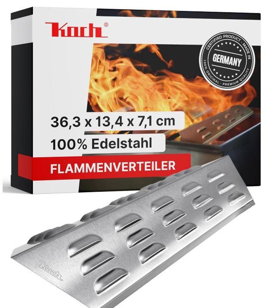 Koch #115 Premium Flammenverteiler TURBOZONE 36,3 x 13,4cm Produktbild 