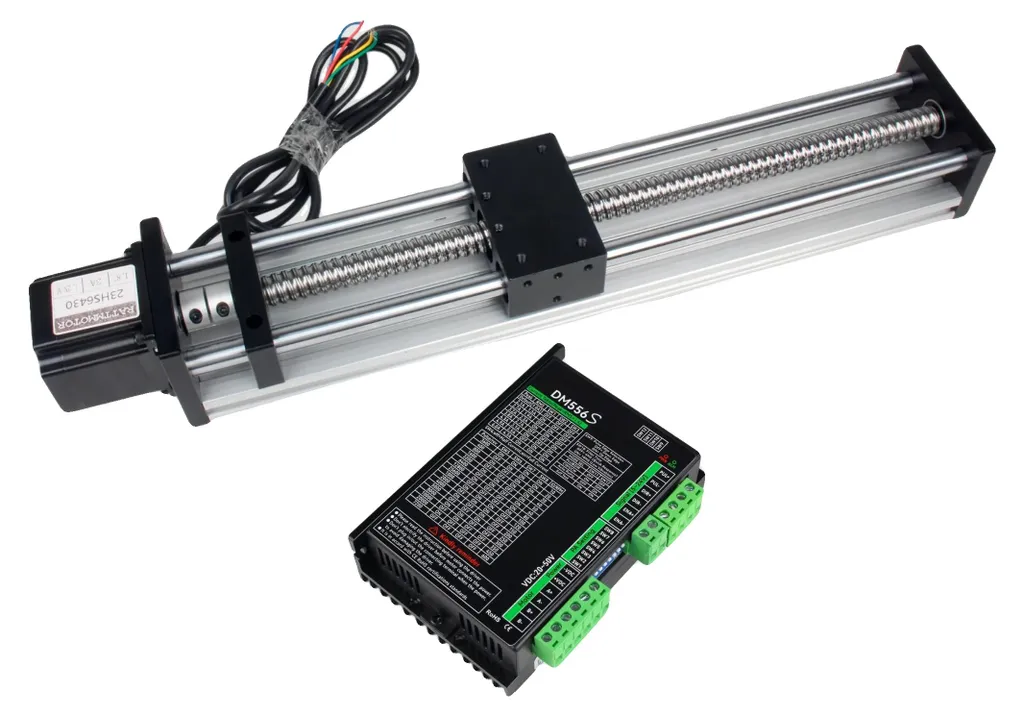 Rail Linéaire à Installation Flexible et Moteur Pas à Pas Haute Précision