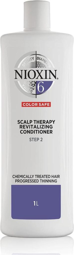 Nioxin 3-Part System 6 Chemically Treated Hair with Progressed Thinning Scalp & Hair Treatment Conditioner 1000ml