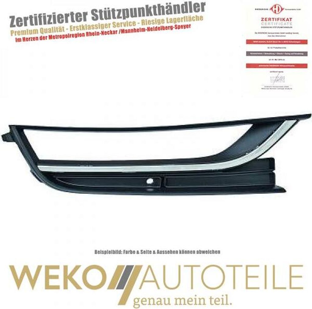 Lüftungsgitter Stoßstange rechts DIEDERICHS 2248046 für VW