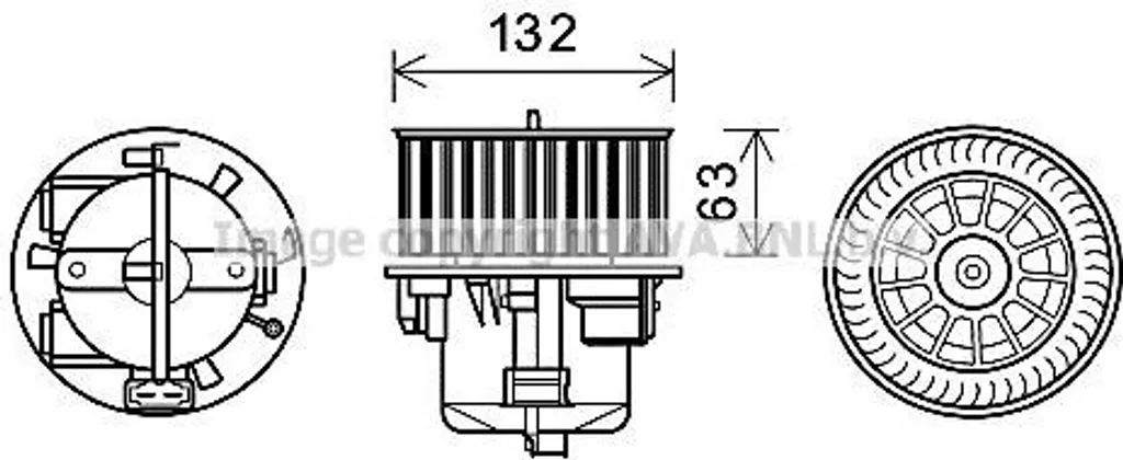 Pulseur d'air radiateur pour Volvo XC70 II et V60 I remplace 31267505