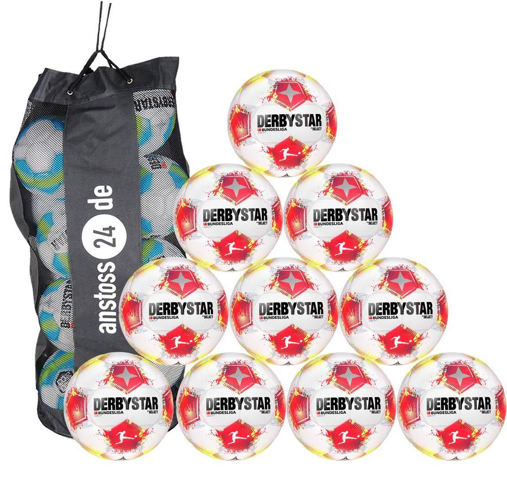 Ballset DERBYSTAR Jugendball - Bundesliga Club Light v25 inkl. Ballsack 10 Bälle 4