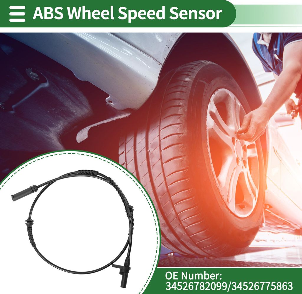 ABS Raddrehzahlsensor Vorne Links Rechts ABS Sensor Antiblockiersystem Sensor Nr. 34526782099/34526775863 für BMW 5er Serie F10 F18 2009-2016
