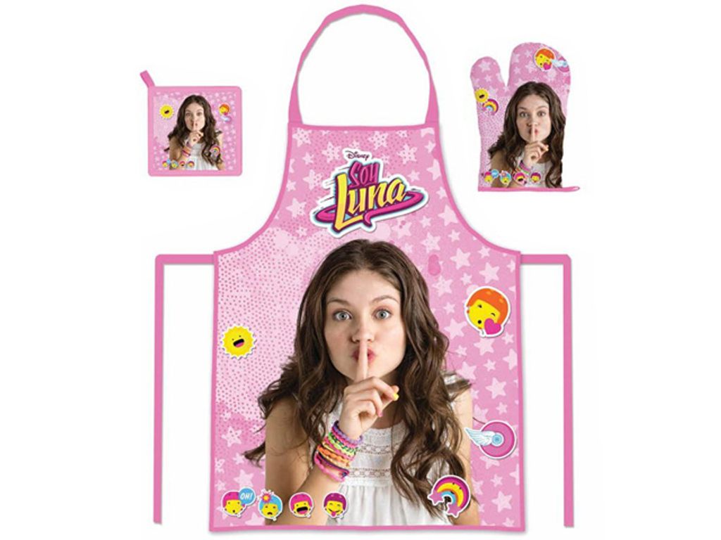 Fartuch dziewczęcy Soy Luna z rękawica kuchenną Zdjęcie produktu 