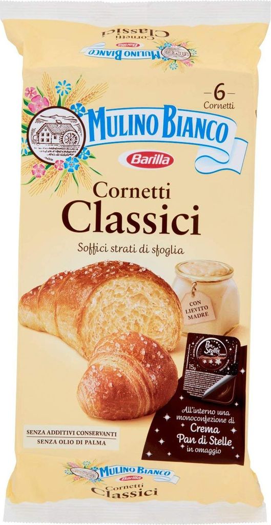 18x Mulino Bianco Kuchen mit Cornetti Classici Croissant Produktbild 