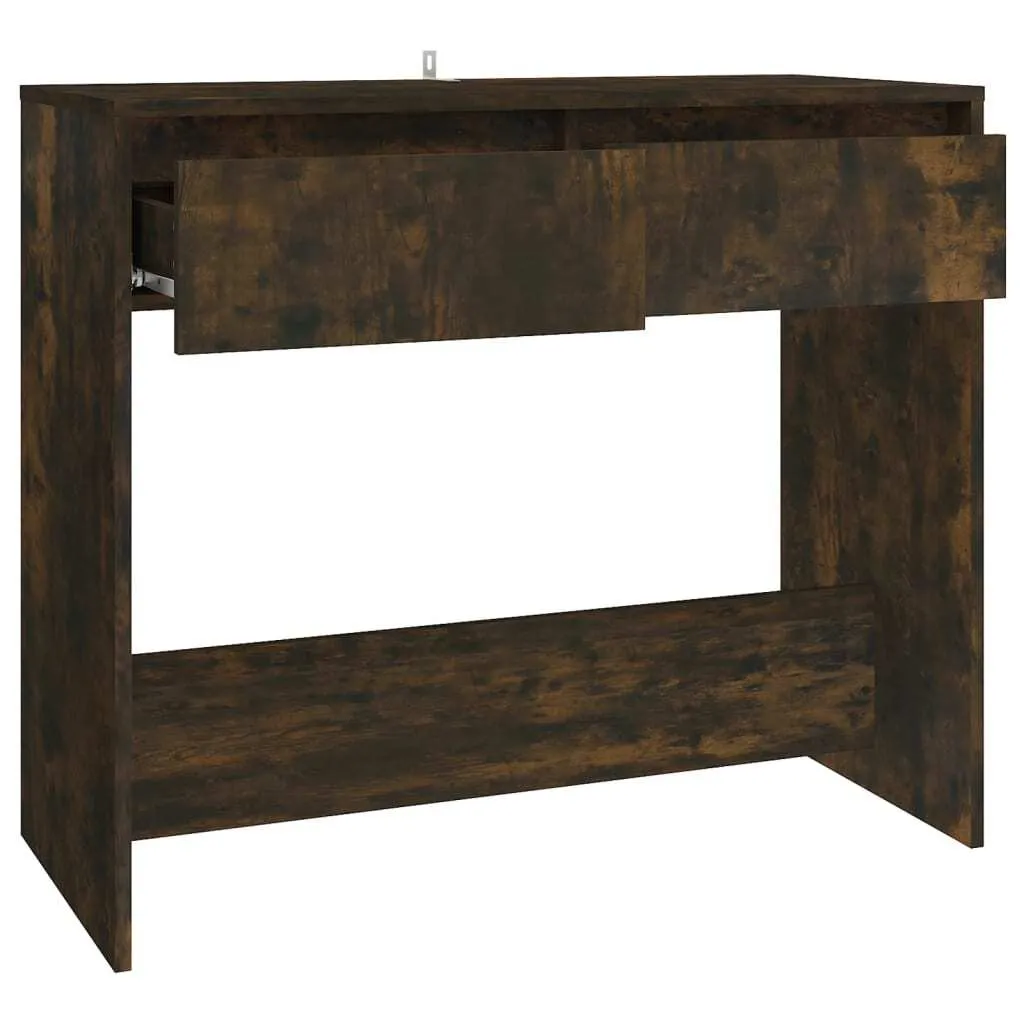 Consolle di Lusso Rovere Fumé - Tavolo Decorativo 89x41x76,5 cm