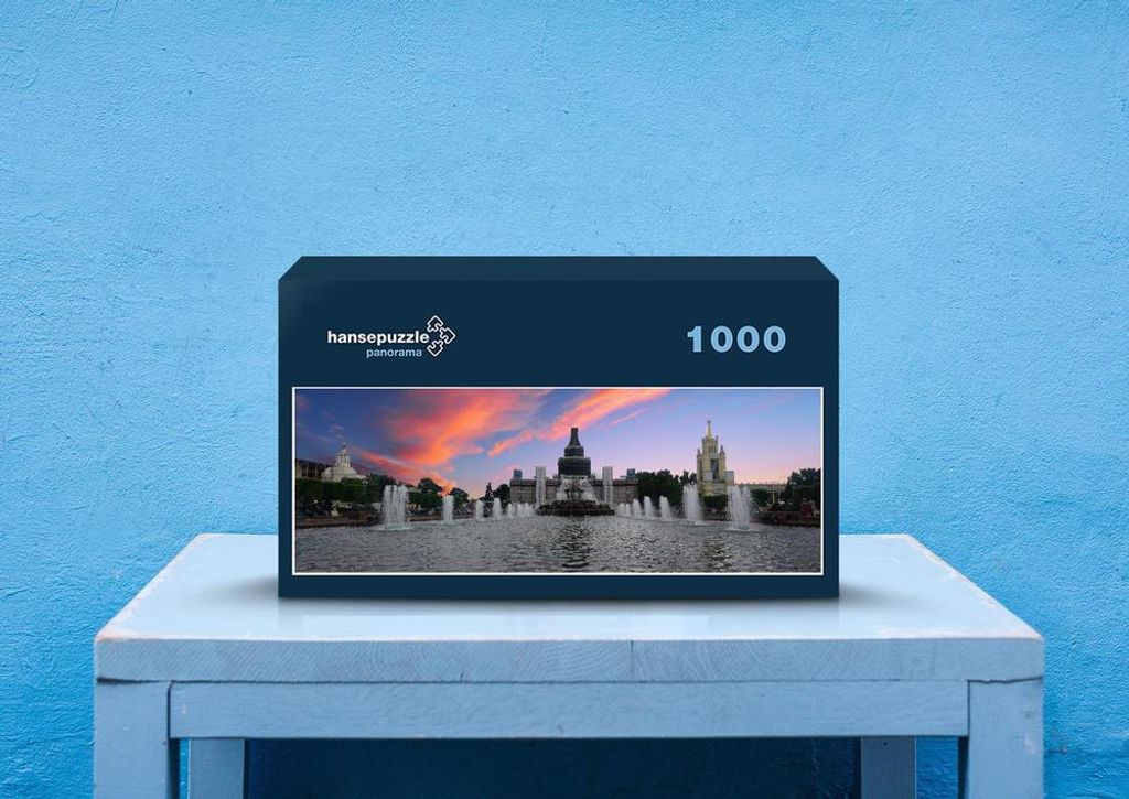 hansepuzzle 51739 - Abenddämmerung Puzzle, 1050 Teile, Hintergründe, 60,0 x 46,0cm mit hochwertiger Aufbewahrung, Kartonbox & Beutel