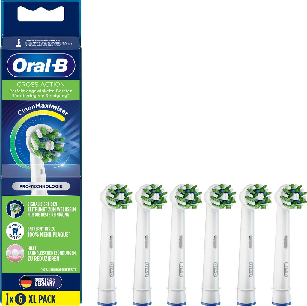 Aufsteckbürsten CrossAction, 6 Stück Produktbild 1