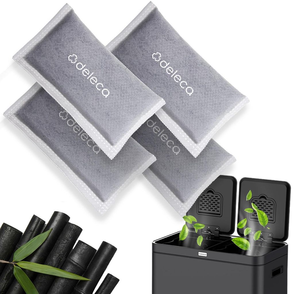 Deleca FreshAura geurfilters 4-pack, bamboe houtskool Productafbeelding 