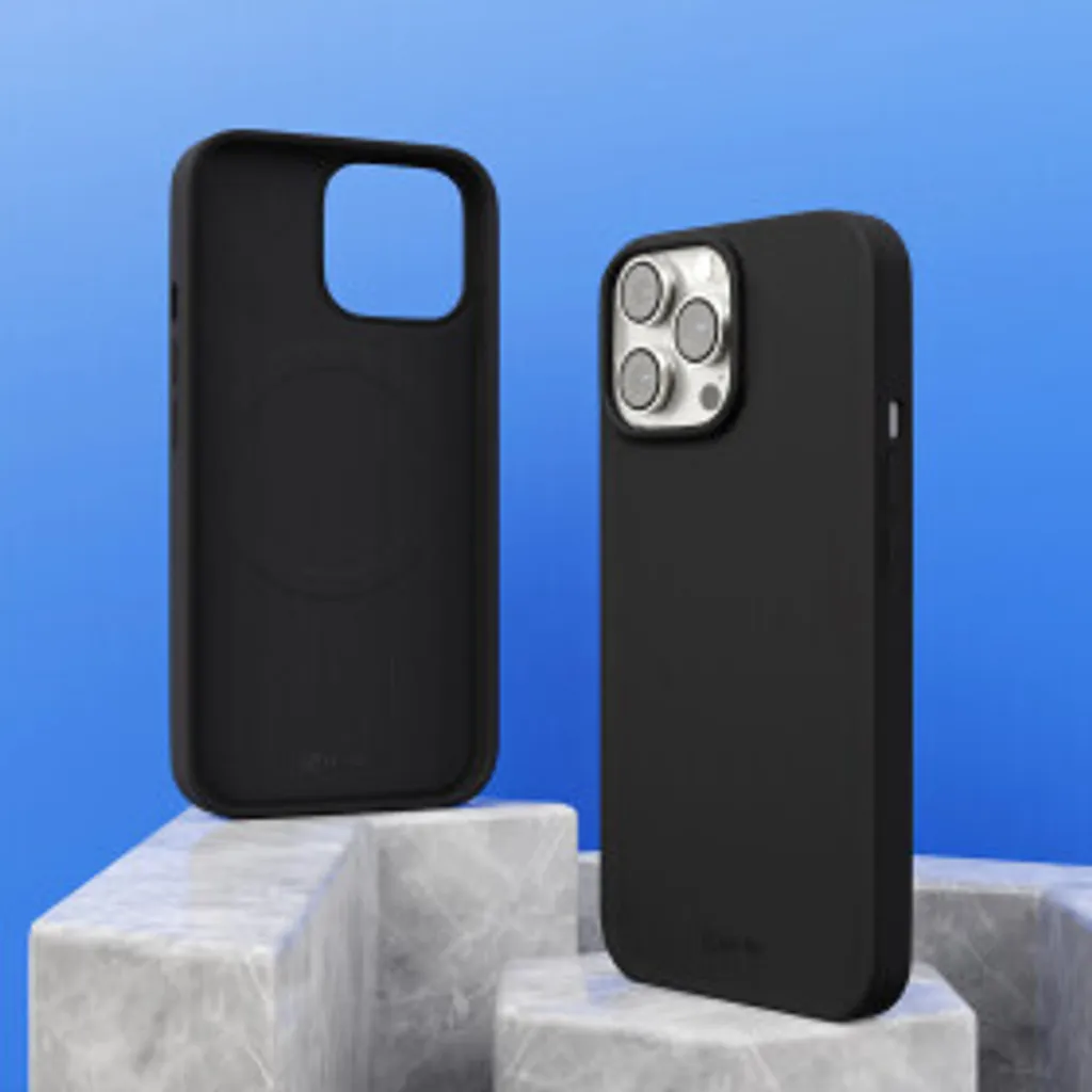 Custodia Prio Silicone Nero iPhone 13 mini | Accessorio MAG Elegante