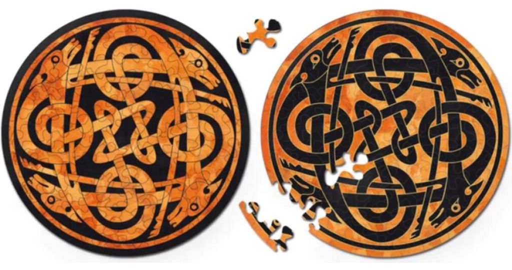 CURIOSI Doppelseitiges Holzpuzzle Double: Hund 88 dks