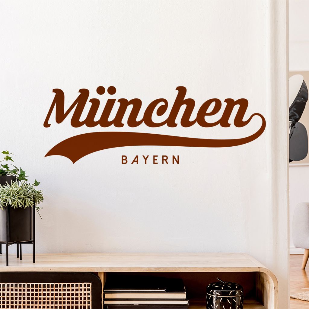 München Bayern Wandtattoo Wandaufkleber Wall Sticker - Dekoration, Küche, Wohnzimmer, Schlafzimmer, Badezimmer