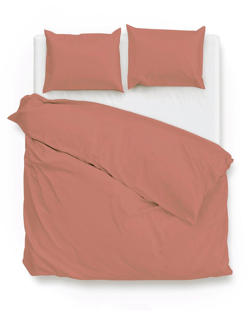 ZO!Home Satinado Dbo 240 Canyon Rose Bettwäsche 1 x Bettbezug 240x220 + 2 x Kopfkissenbezug 80x80 Canyon-Rose Uni rosa