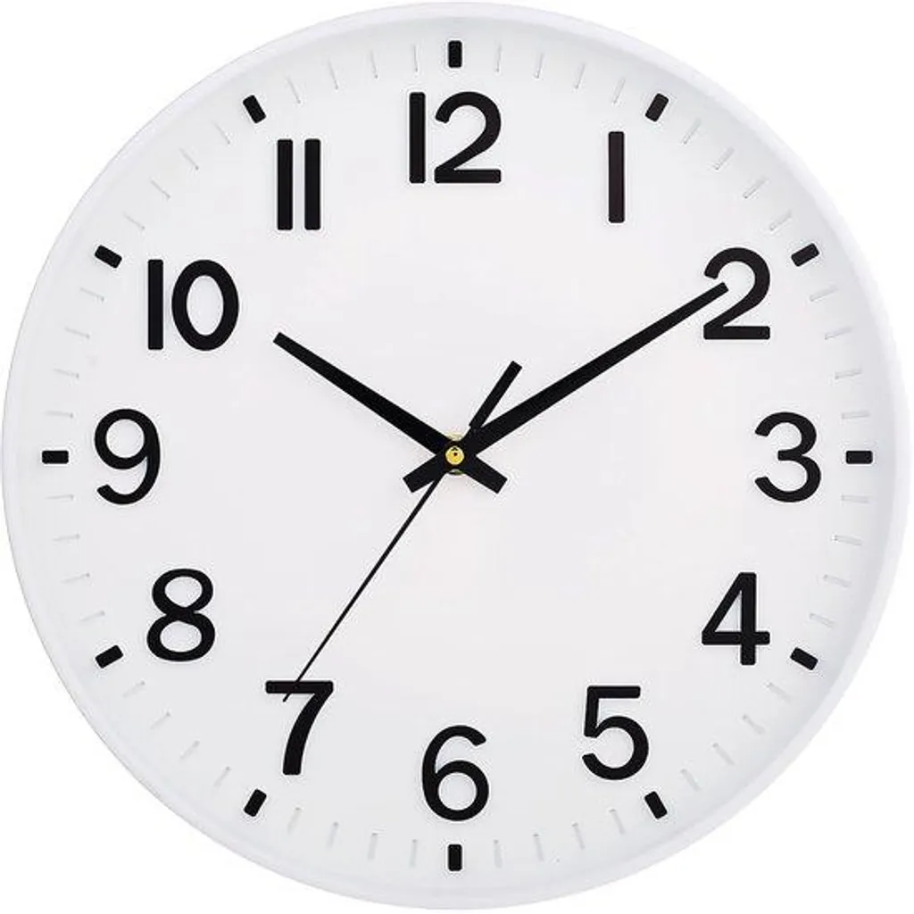 Horloge murale sans tic-tac 30 cm : fini le bruit pour dormir ou travailler