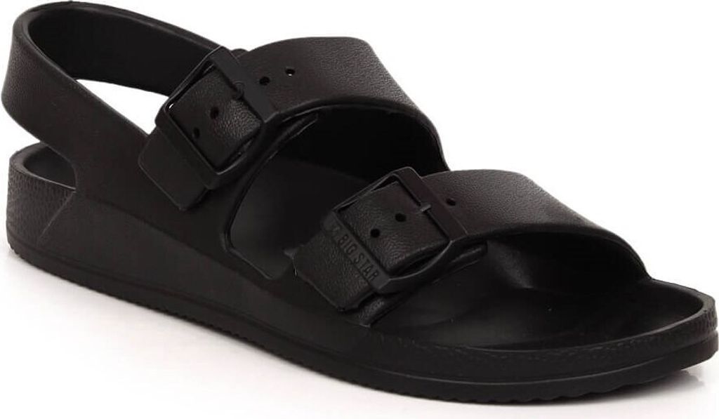 Damen-Sport-Plateau-Sandalen Big Star LL274789 Schwarz 37