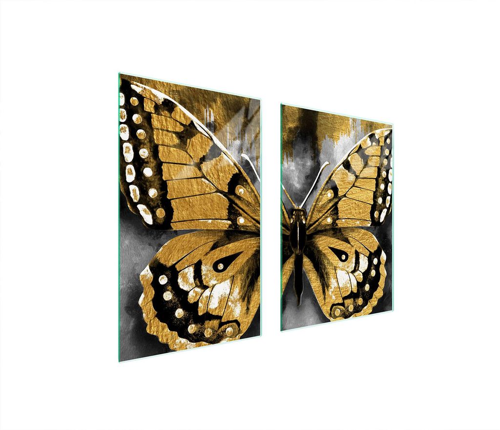 Glasschutzplatte Für Küche 65X52 Butterfly