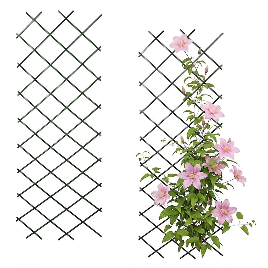 Pflanzenkletterhilfe ca. 100x200 cm in grün - 2er Set - Produktbild 