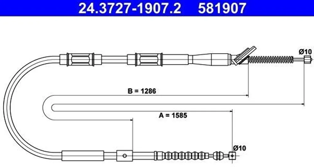 Câble frein à main grippé sur Corolla E10 E11 ? Solution ATE 24.3727