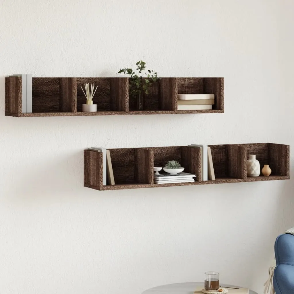Coppia Armadi a Muro Best Möbel 99cm Rovere Marrone | Casa Accogliente