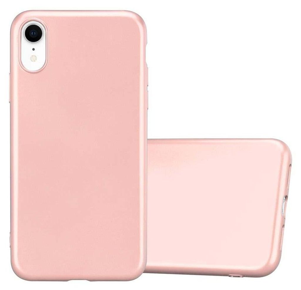 Cadorabo Schutzhülle für Apple iPhone XR Hülle in Rosa Handyhülle TPU Silikon Etui Cover Case