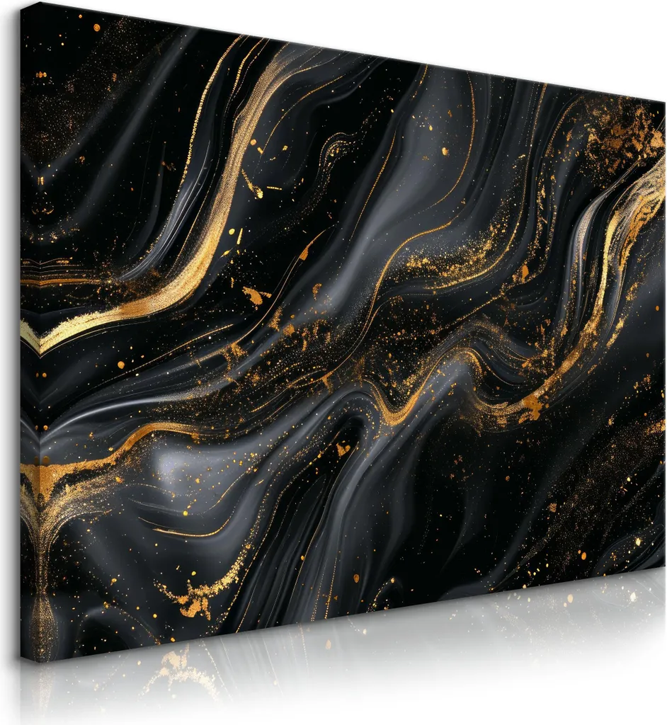 Quadro Su Tela Astratto Marmo 100x70 cm | Arredo Casa Glamour Muralo
