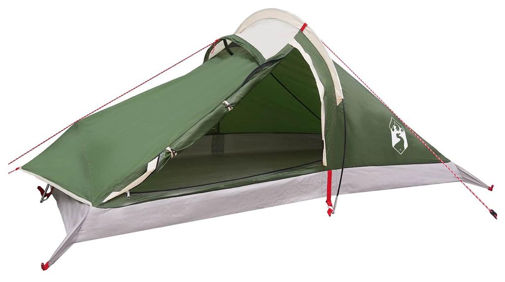 vidaXL Trekkingzelt Grün 4-Personen 185T Polyester mit PolyurethanBeschichtung