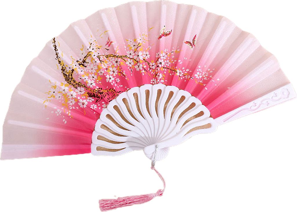 Klapperlüfter glänzende Textur Schöne verschiedene Stile glatte Oberfläche feine Verarbeitungsdekoration Oxford Stoff Chinesischer Stil Handhel...